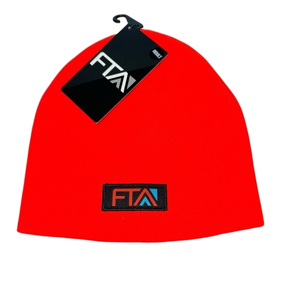 FXR Gear FTA Full Throttle Beanie Cap Classic Skull Fit Knit Hat in Red Unisex - Picture 2 of 3